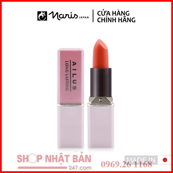 [Chính hãng] Son mịn môi lâu trôi Naris Ailus Smooth Lipstick Long Lasting 3,7g/ 1 hộp