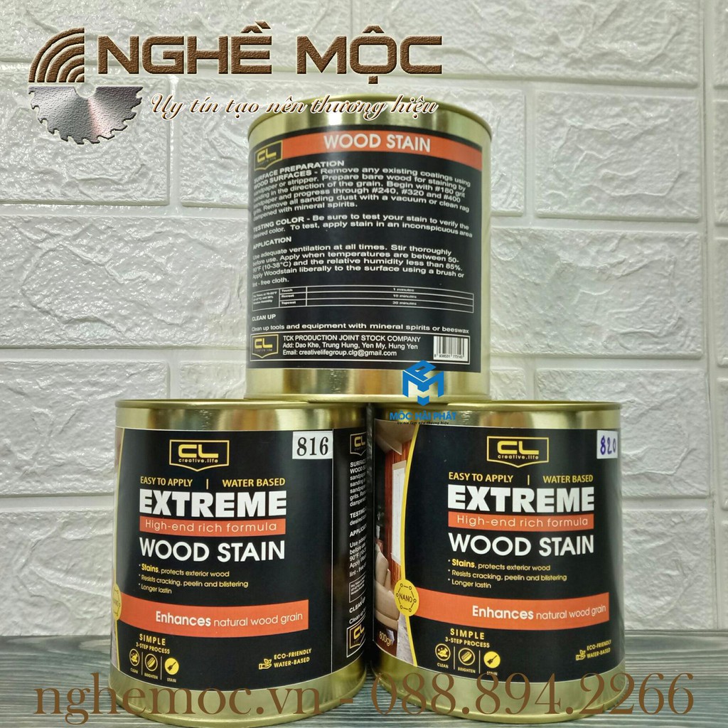 SƠN LAU GỖ WOOD STAIN (SƠN ĐẦU 8) Nghề mộc