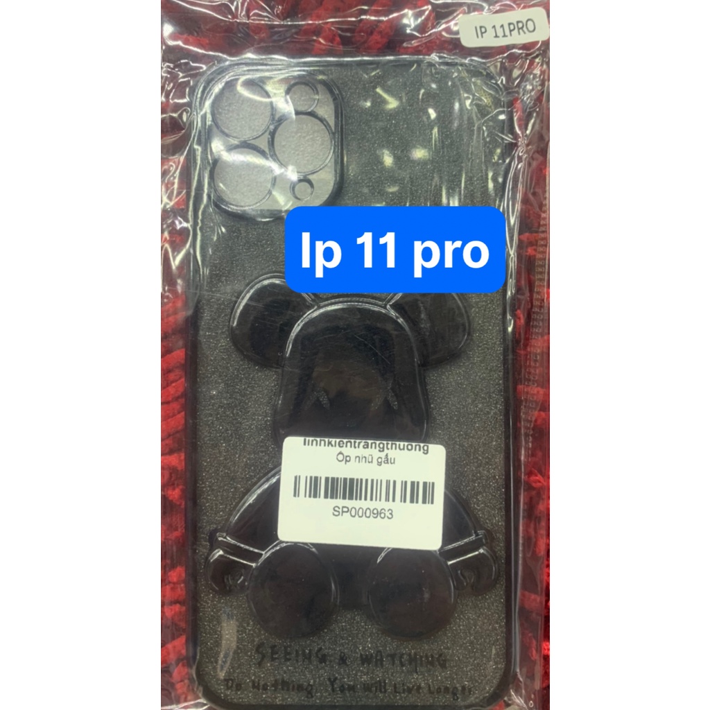 Ốp lưng Iphone nhũ gấu, xs max, 11, 11 pro, 11 pro max, 12 pro max, 13 pro max