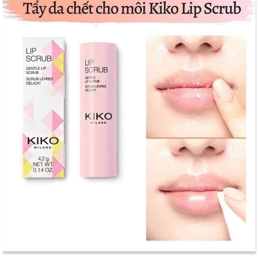[Mã chiết khấu giảm giá chính hãng] Kiko Lip Scrub - Tẩy Da Chết Môi Dạng Thỏi 4,2gr
