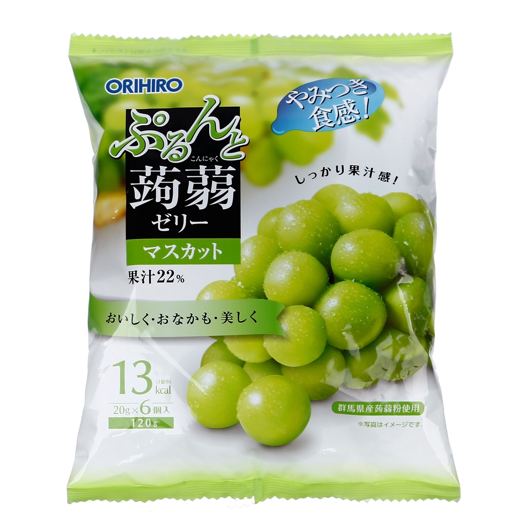 (DATE 2023) Thạch trái cây ORIHIRO đủ vị cho bé Nhật Bản 120 gr