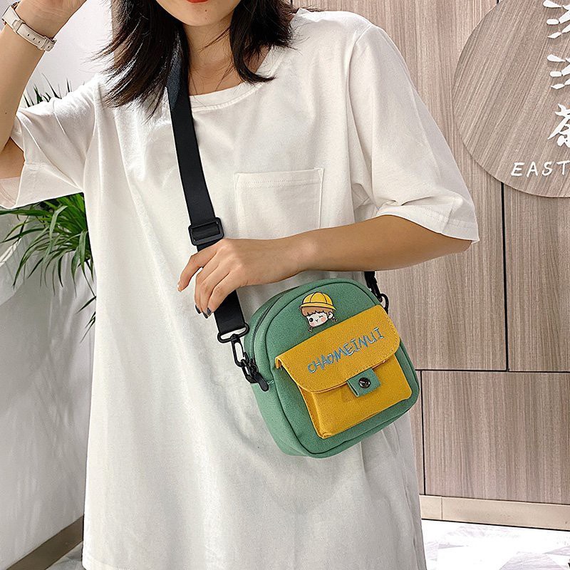 Túi Đeo Chéo Canvas Hàn Quốc Thời Trang JP5