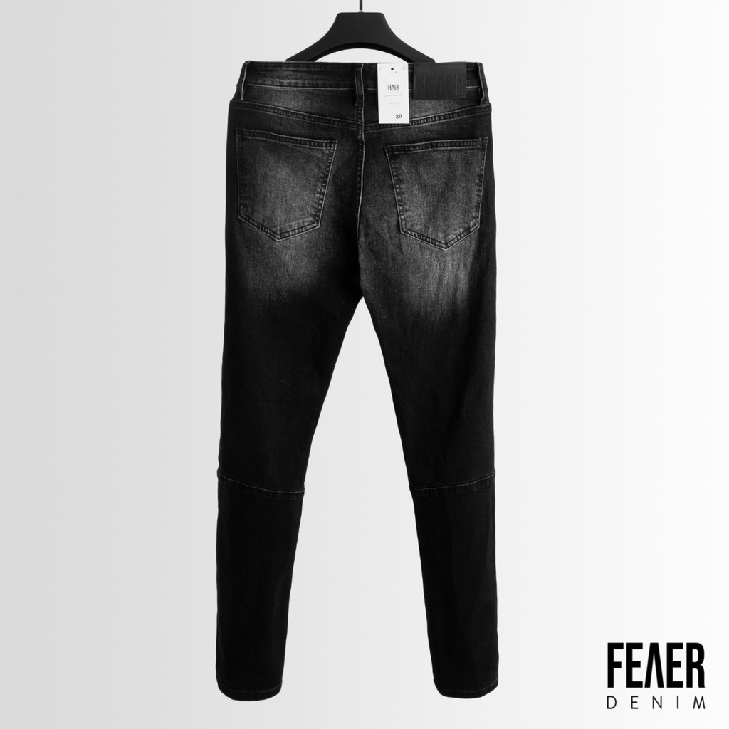 Quần jean nam FEAER DENIM chất thoáng khí co dãn vải bền bỉ SKINNY WASH LINE