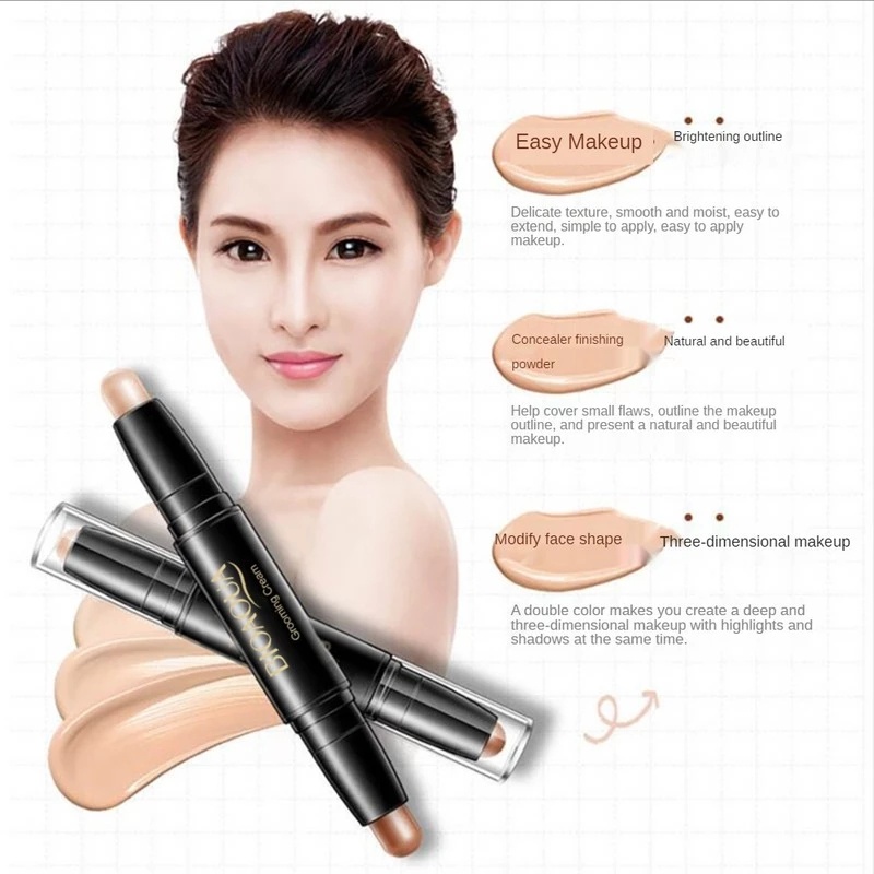 [Hàng mới về] Kem che khuyết điểm hai đầu 3 màu tùy chọn tự nhiên lâu trôi