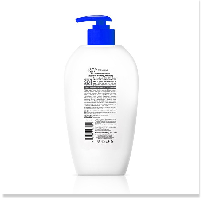 [Mã chiết khấu giảm giá sỉ mỹ phẩm chính hãng] Nước rửa tay Lifebuoy Bảo vệ khỏi vi khuẩn 500gr (Chai)