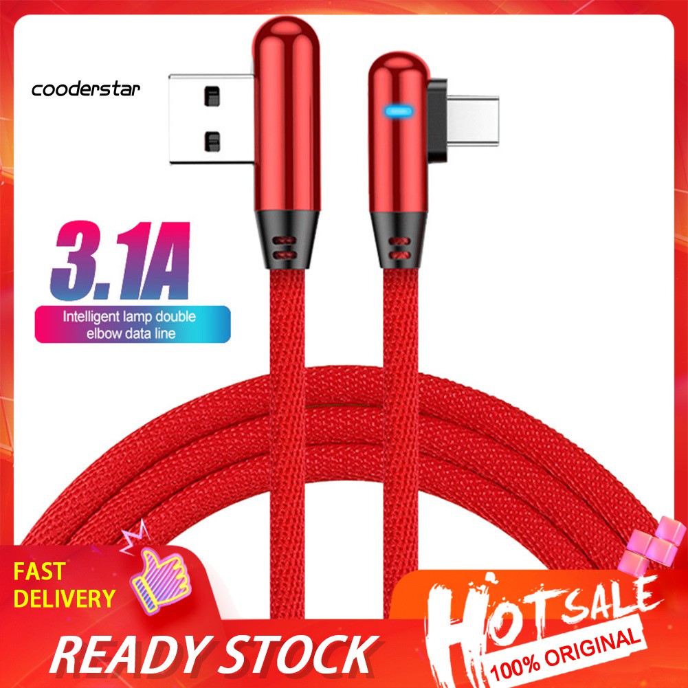 Dây cáp sạc nhanh cổng micro USB loại C 3.1A dài 1 / 2m thích hợp cho Android iPhone