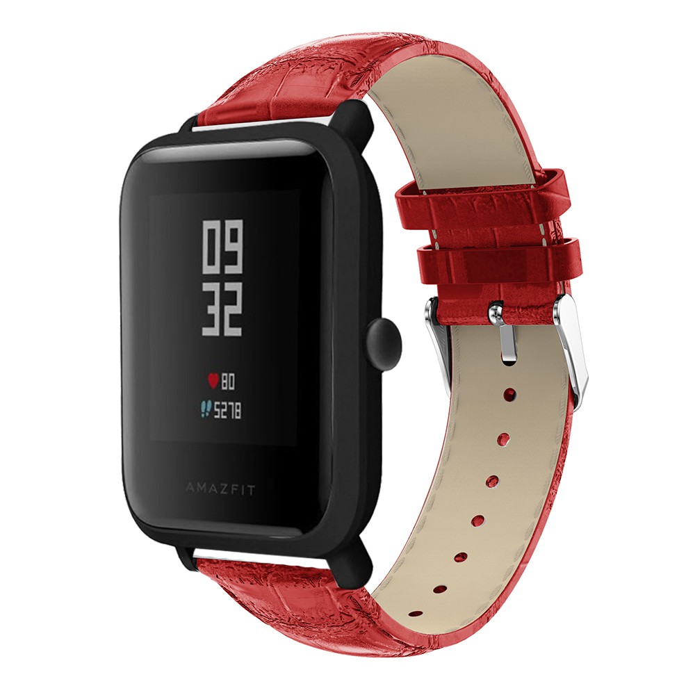 Dây Đeo Da 20mm Có Khóa Kim Loại Cho Đồng Hồ Thông Minh Xiaomi Huami Amazfit Bip Bit Lite Youth