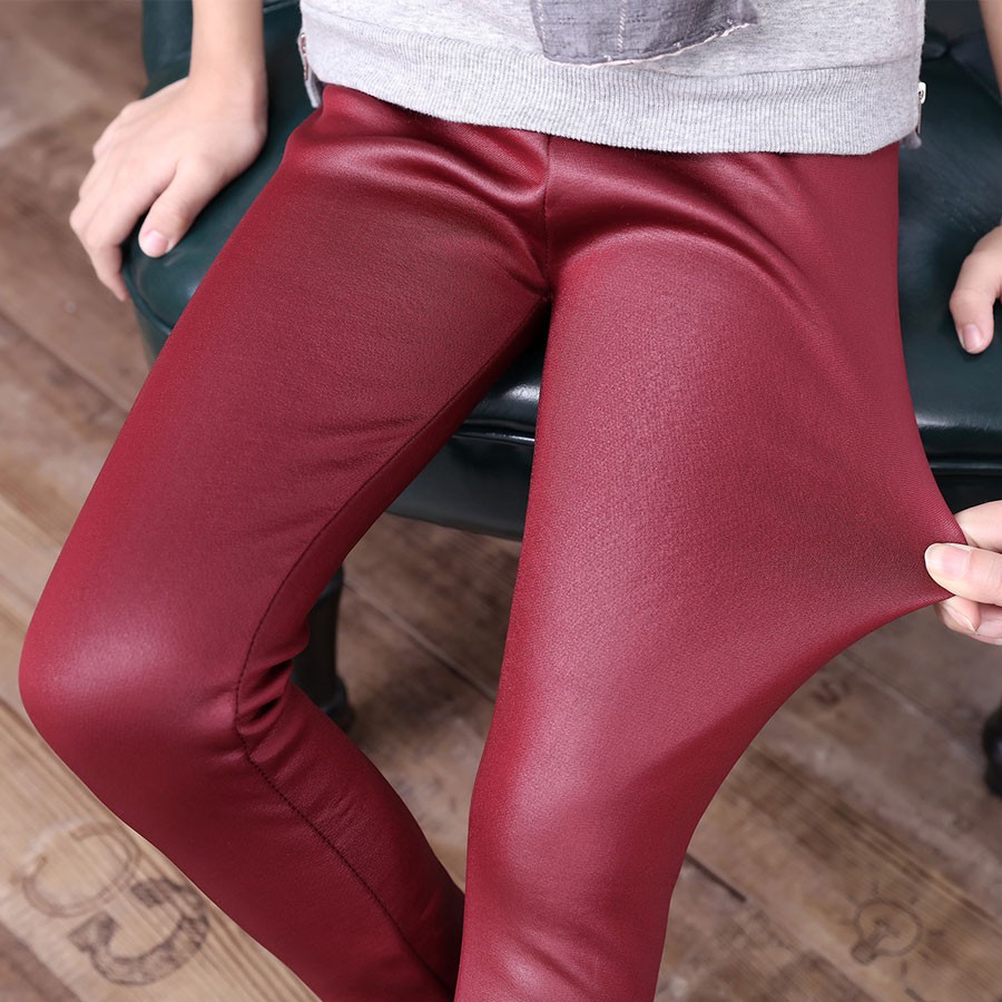 Quần Legging Giả Da Chất Lượng Cao Cho Bé Gái Wch697