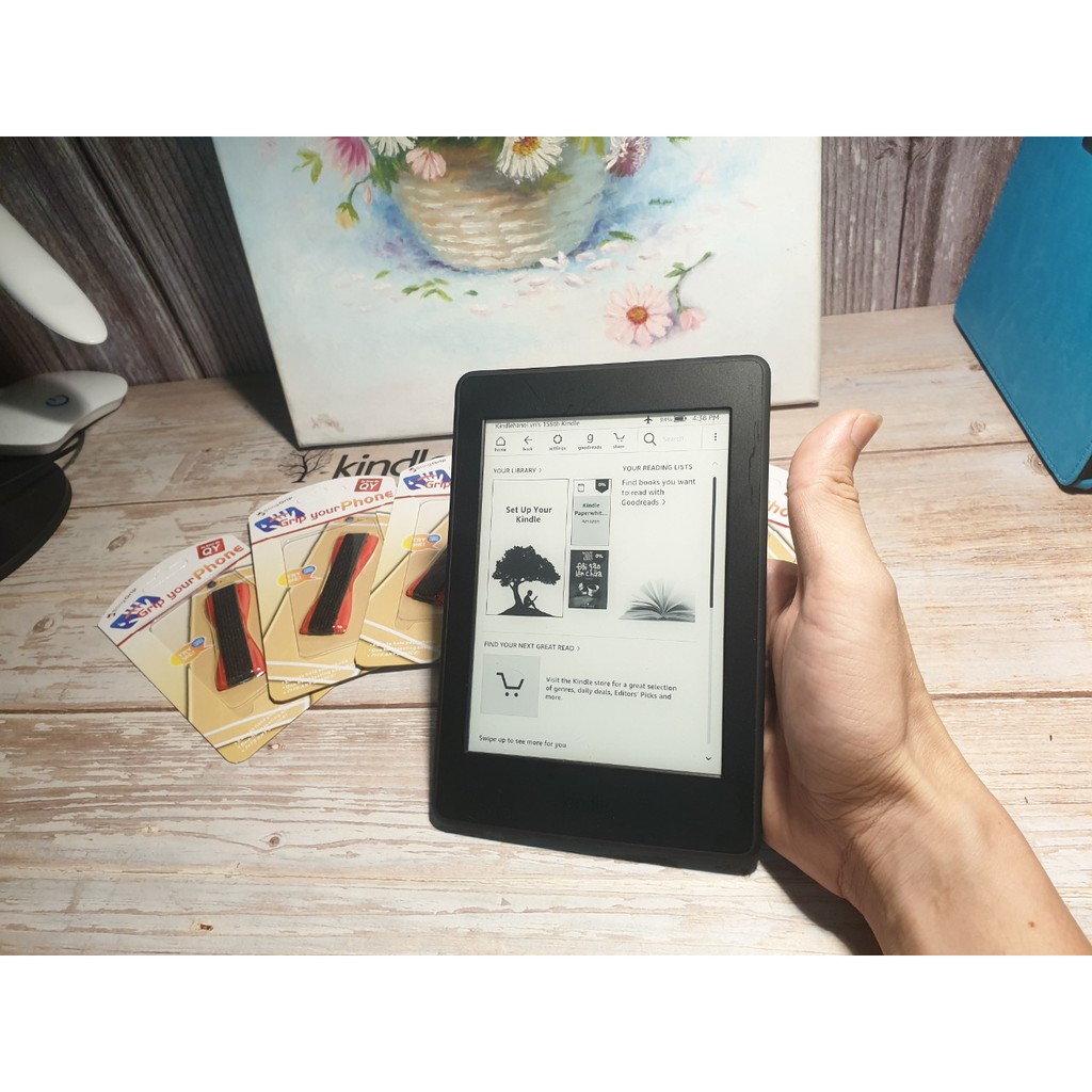 Kẹp giữ Sling Grip cho điện thoại và máy đọc sách kindle | BigBuy360 - bigbuy360.vn