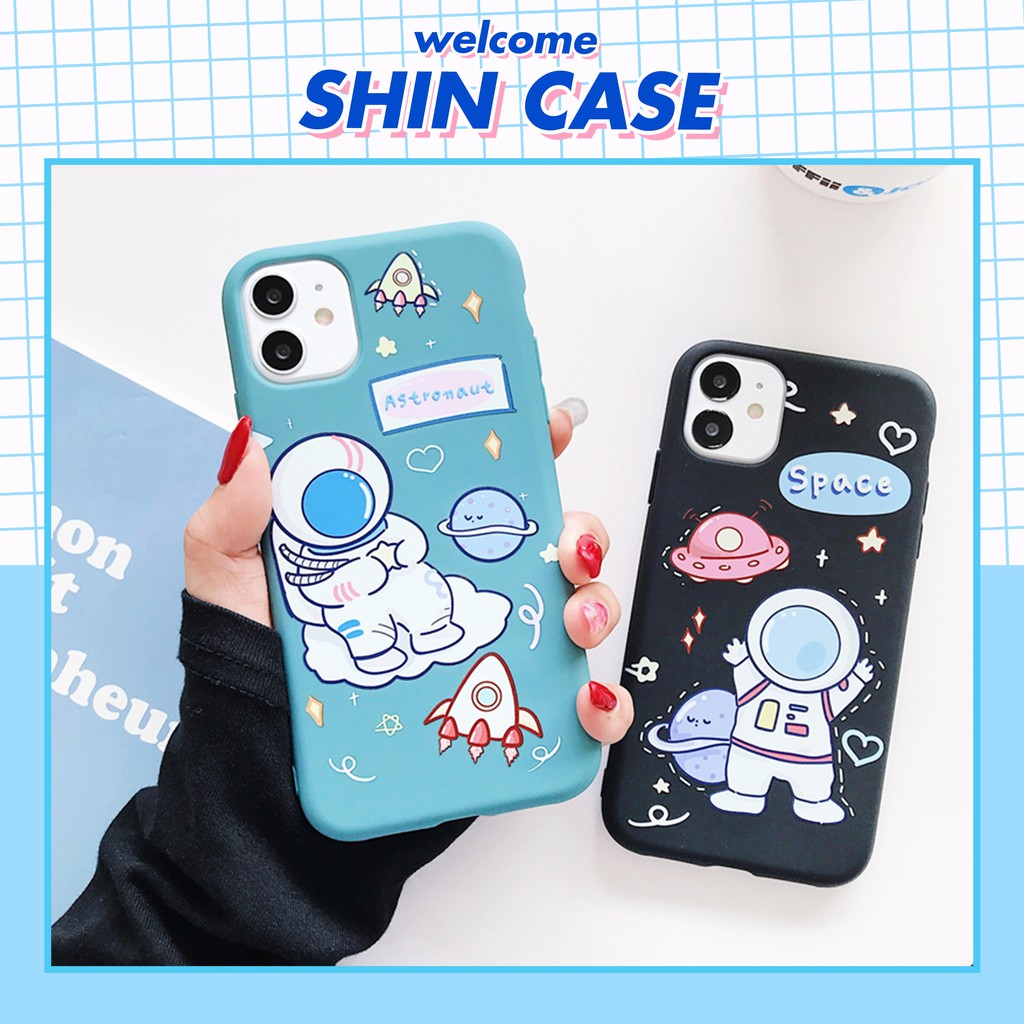 Ốp lưng iphone Phi hành chibi TPU trơn dẻo mềm 6/6plus/6s/6splus/7/7plus/8/8plus/x/xr/xs/11/12/13/pro/max/plus/promax