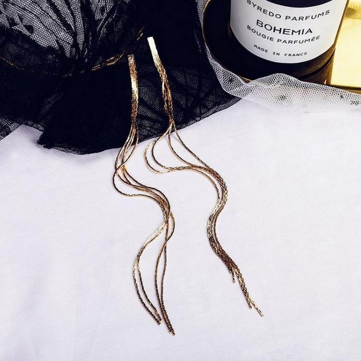 Khuyên tai chuỗi rơi nhuyễn bông tai Hàn Quốc dễ thương cá tính độc đáo phụ kiện thời trang nữ tính sang trọng