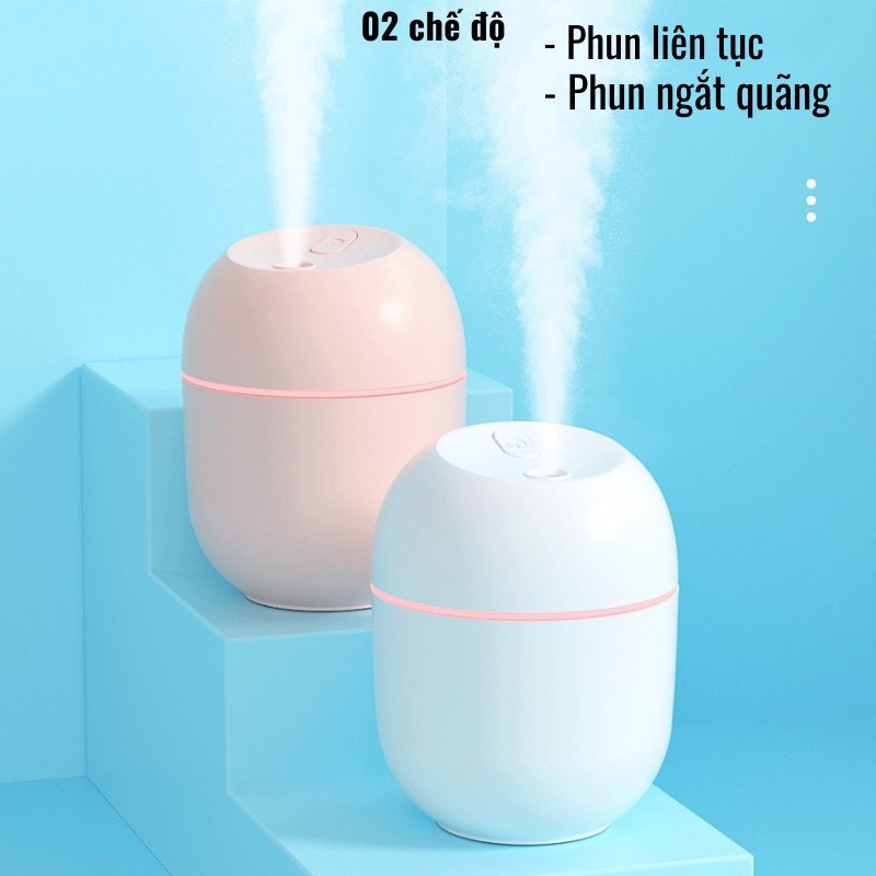Máy xông tinh dầu phòng ngủ mini khuếch tán tinh dầu giúp đuổi muỗi làm thơm phòng -Máy phun sương mini 220ml