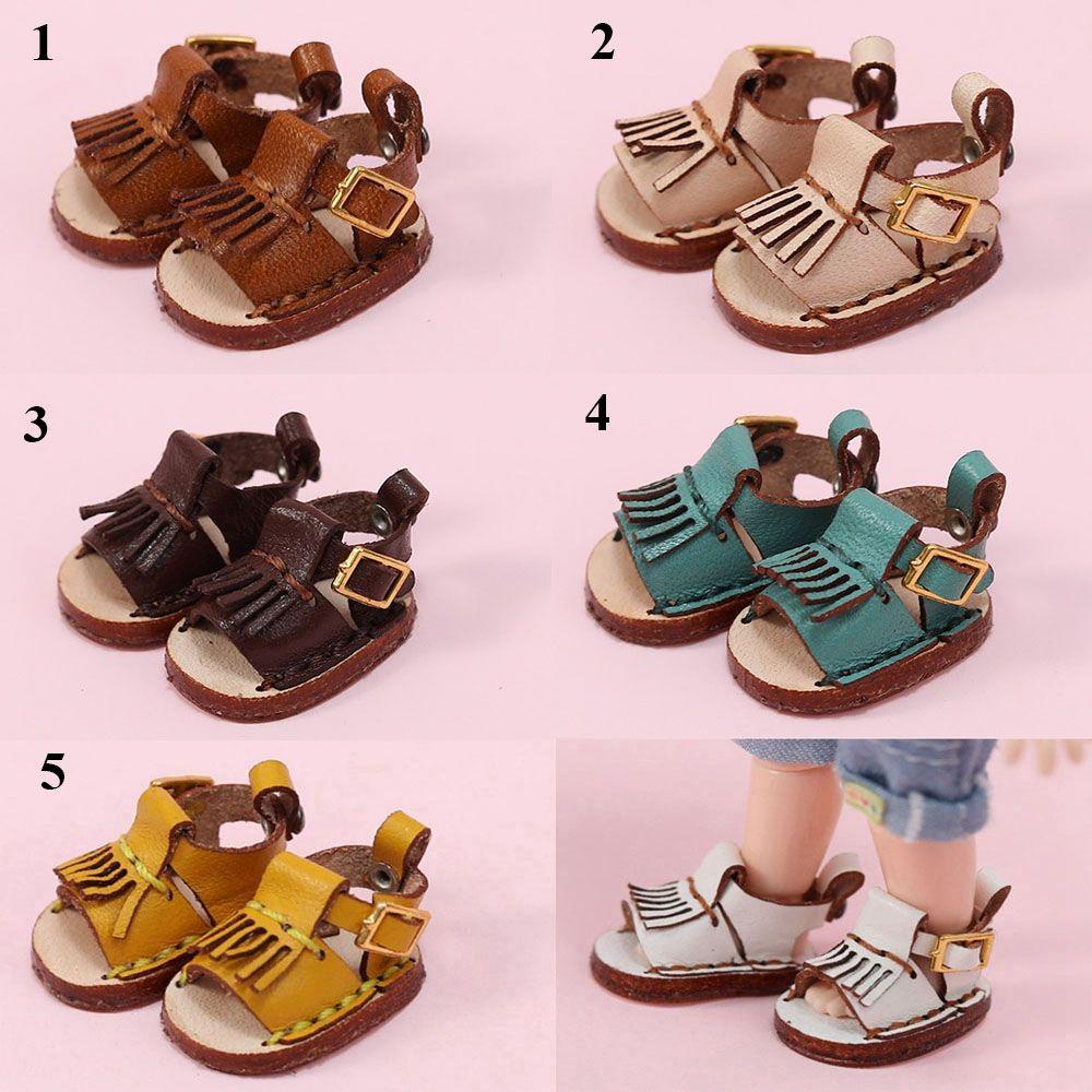 Giày Búp Bê Da Bò 1 / 12BJD Tỉ Lệ 1 / 11 OB11