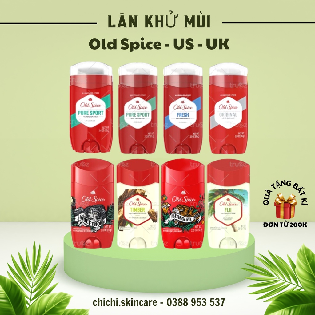 [Authenic] Lăn khử mùi Old Spice 73g