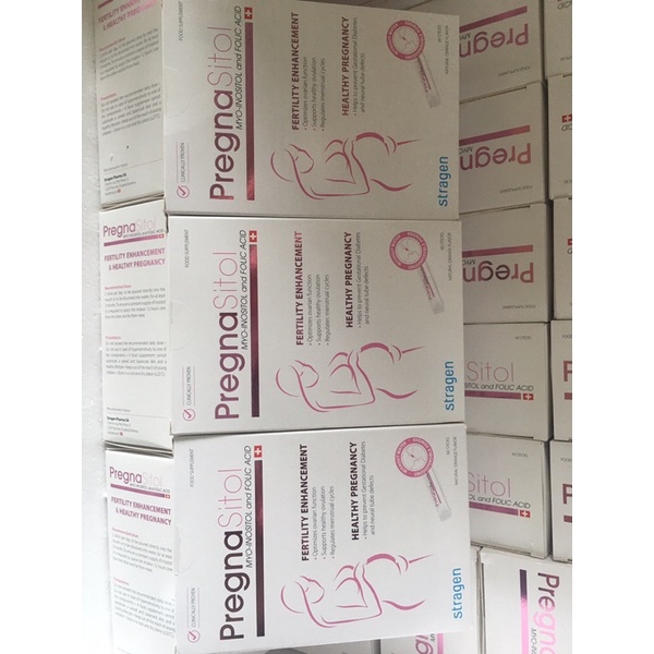 pregnasitol hỗ trợ sinh sản nữ hộp 60 gói