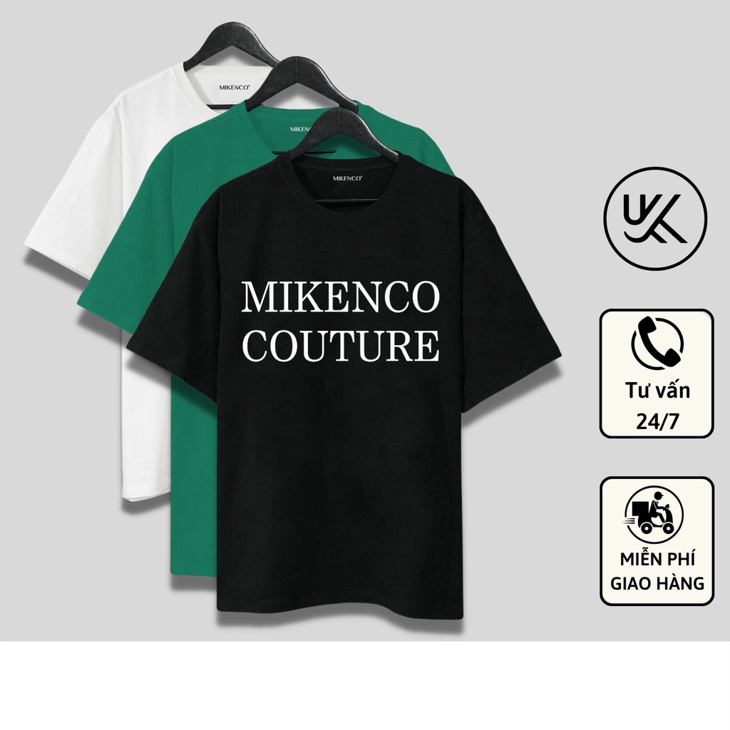 Áo Thun Tay Lỡ MIKENCO COUTURE, áo phông unisex Form rộng oversize, chất liệu Cotton. KKIM Shop