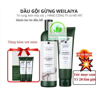 Dầu Gội Gừng  trắng WEILAIYA, Ngăn Rụng Tóc, Kích Mọc Tóc 400ml