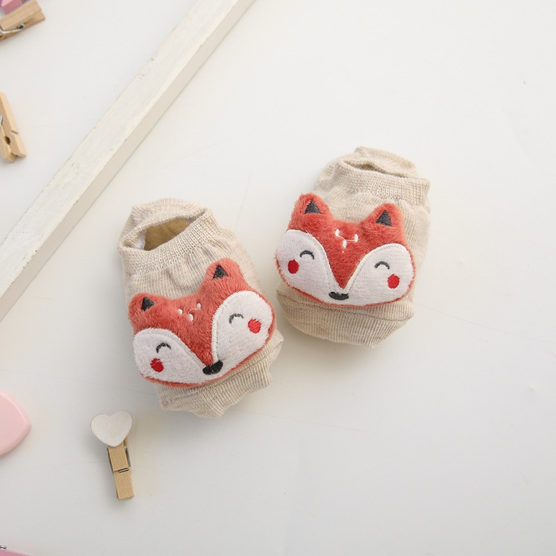 Tất cho bé ngắn cổ 3D hình thú dễ thương từ 0-18 tháng LABAMO TAT03 mẫu mới nhất