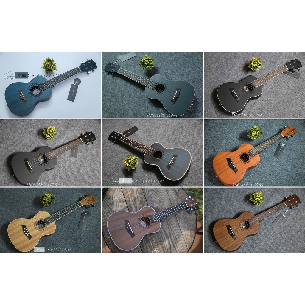 [HÀNG XỊN] Đàn Ukulele Concert Andrew 23inch Gỗ Siêu Đẹp Âm Cực Vang (Tặng kèm Full 9 Món Phụ Kiện)