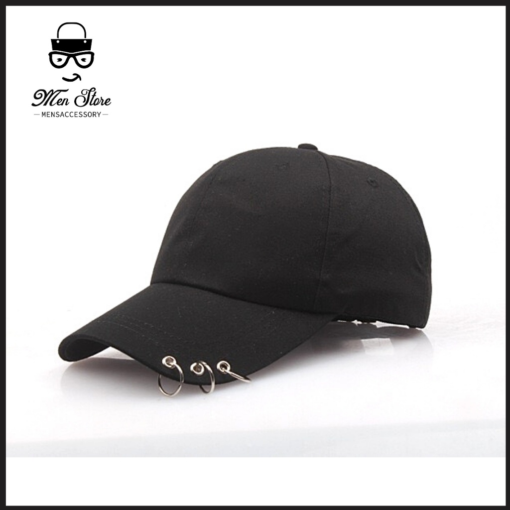 Mũ Lưỡi Trai 📍 Nón Kết Họa Tiết Trơn 📍 Xỏ Khuyên 📍 Nam Nữ Menstore M11