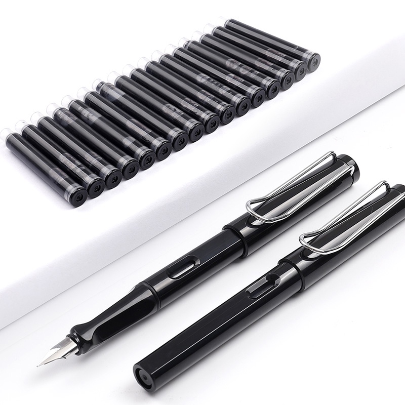 1 Bút Máy + 10 Bút Mực Ngòi 0.38mm EF Chất Lượng Cao