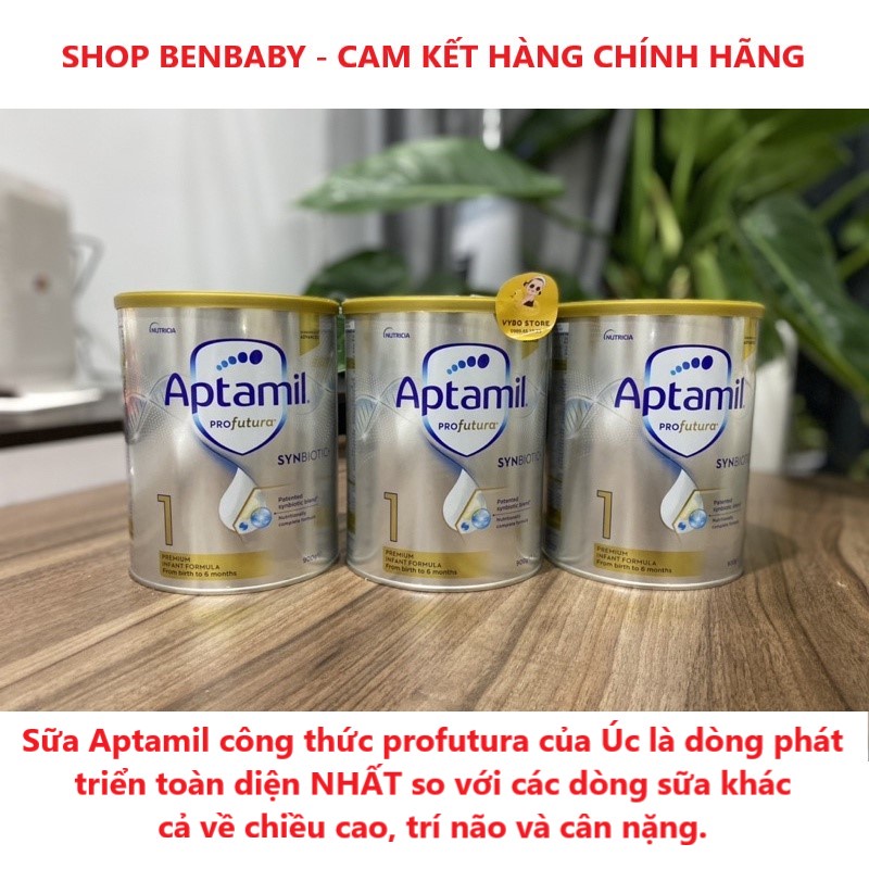 [FREESHIP - MẪU MỚI] Sữa Aptamil Profutura Úc Số 1,2,3 date 2023 – 900g, sữa phát triển toàn diện cho bé, hương vị thơm