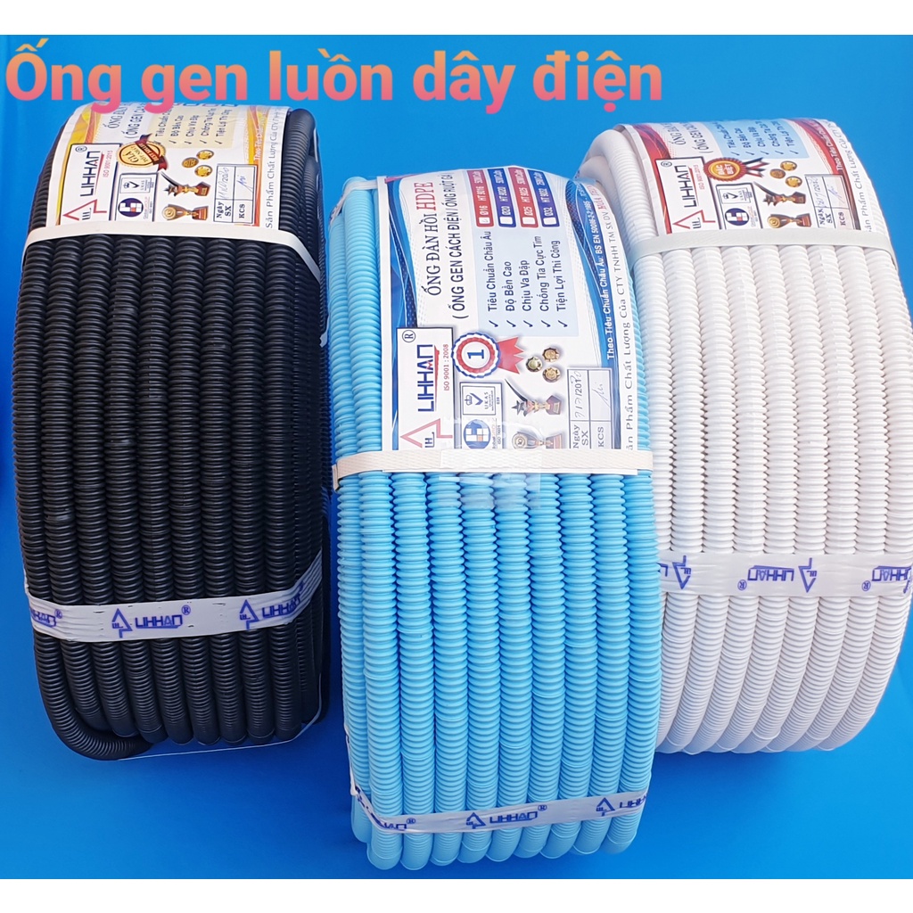 Ống gen màu đen phi 16,20,25,32