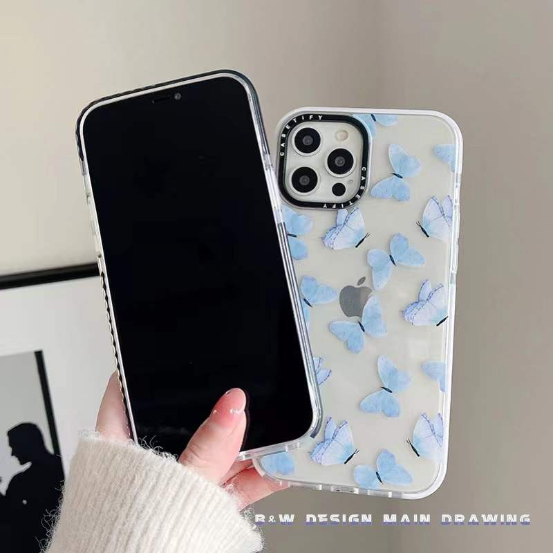 Ốp điện thoại họa tiết bướm độc đáo cho iPhone 13 12 11 Pro X XS Max XR 7 8 Plus