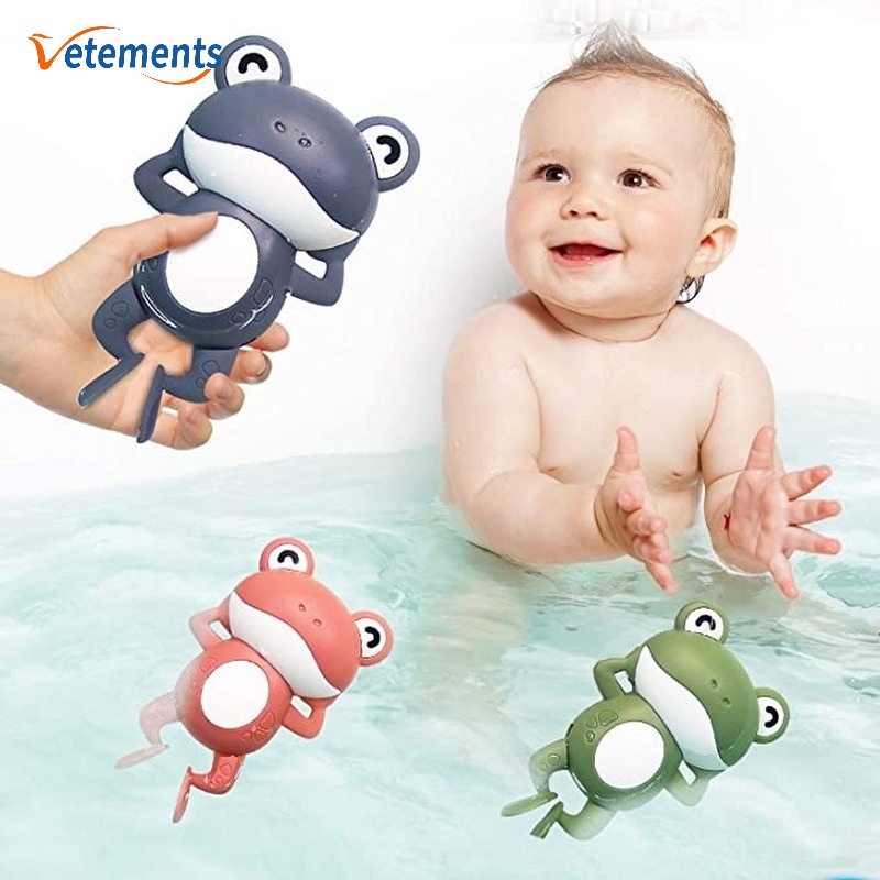 1 Ếch Đồ Chơi Lên Dây Cót Dễ Thương Cho Bé Chơi Khi Tắm/Đi Biển