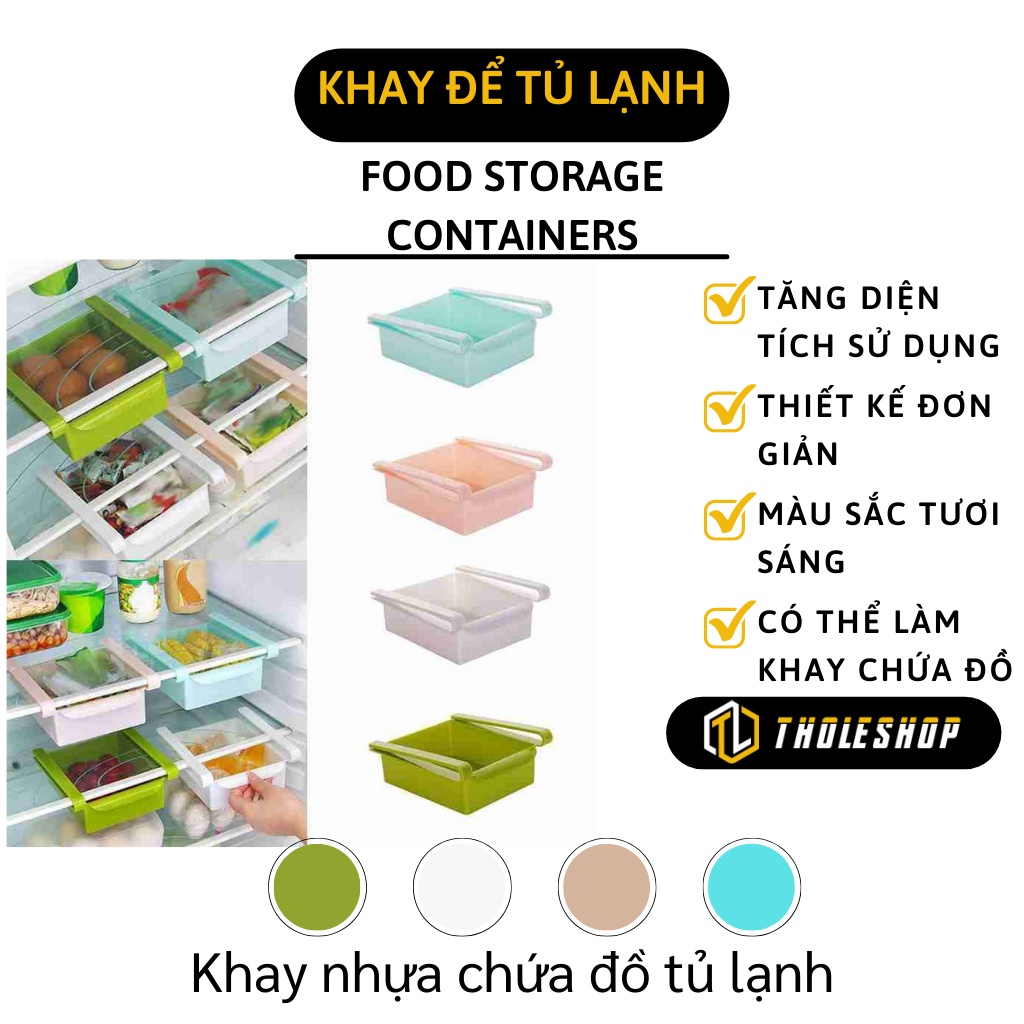 Khay Nhựa Tủ Lạnh - Rổ Kẹp Tủ Lạnh Thông Minh, Tiện Ích Tiết Kiệm Không Gian