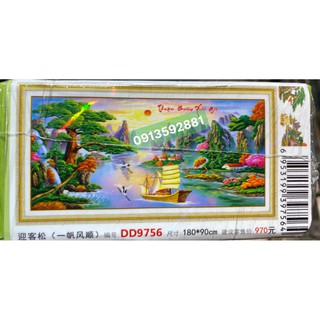 Tranh đính đá thuận buồm xuôi gió dream valley D9756