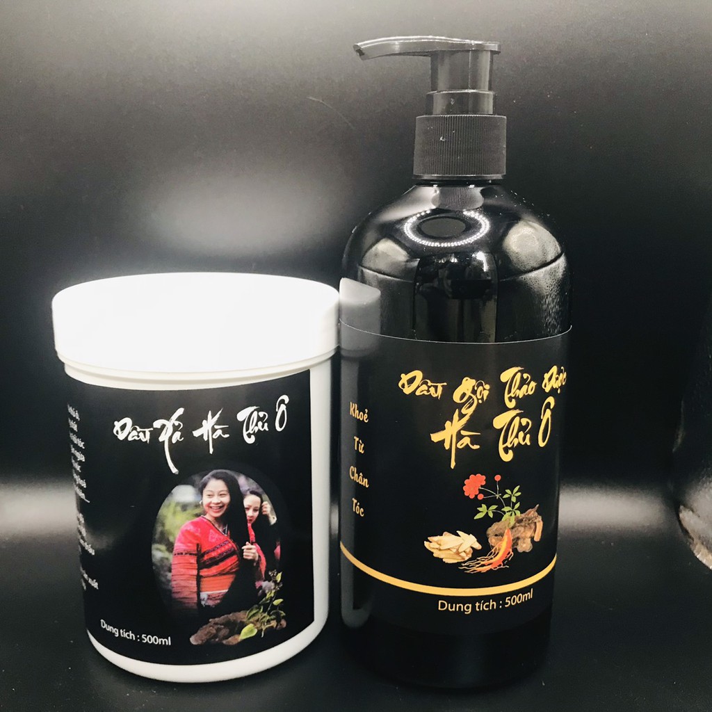 Cặp dầu gội xả hà thủ ô