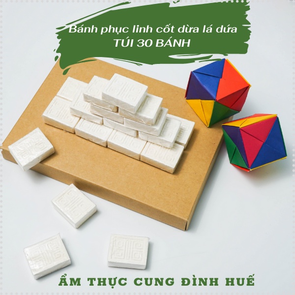 [VSATTP] Bánh Phục Linh Mâm Cỗ Vàng Son Đặc Sản Cố Đô Bì 30 Cái - Mộc Truly Hue's