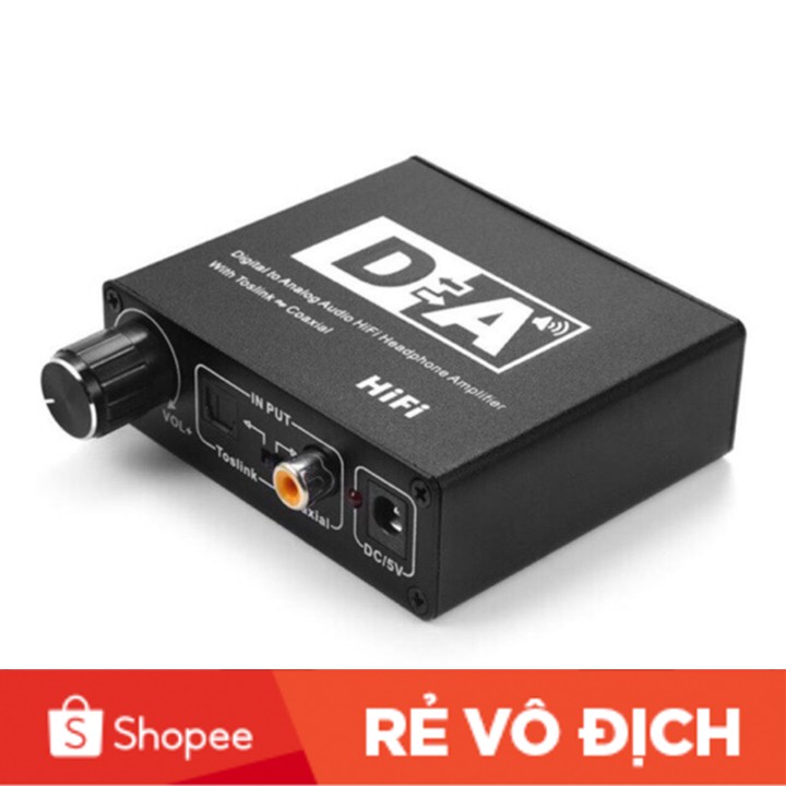 Bộ chuyển quang âm thanh thông minh có điều chỉnh âm thanh chuyên dụng cho tivi ra tiếng nhỏ TẶNG DÂY QUANG