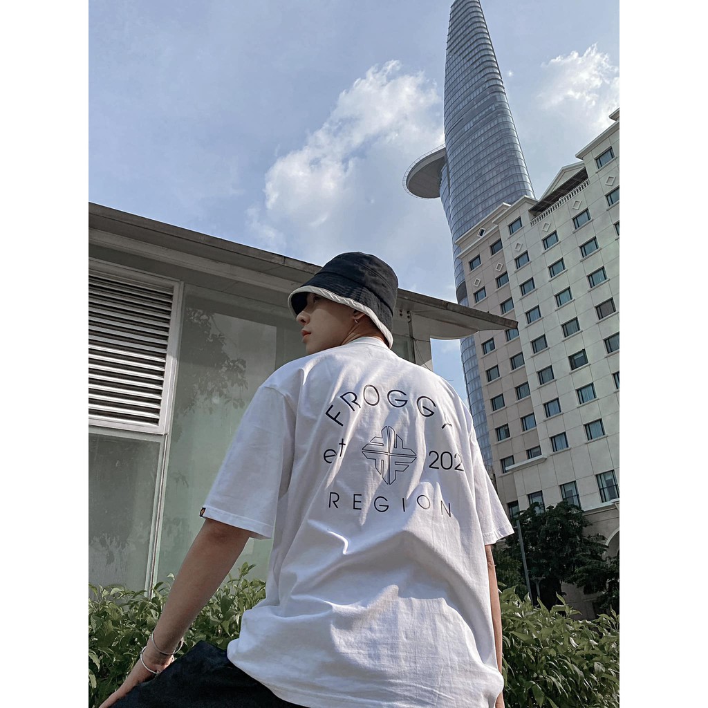Áo thun tay lỡ FROGGY phông unisex nam nữ cotton oversize form rộng rất dễ phối đồ in hình chữ basic cổ điển siêu ngầu | BigBuy360 - bigbuy360.vn