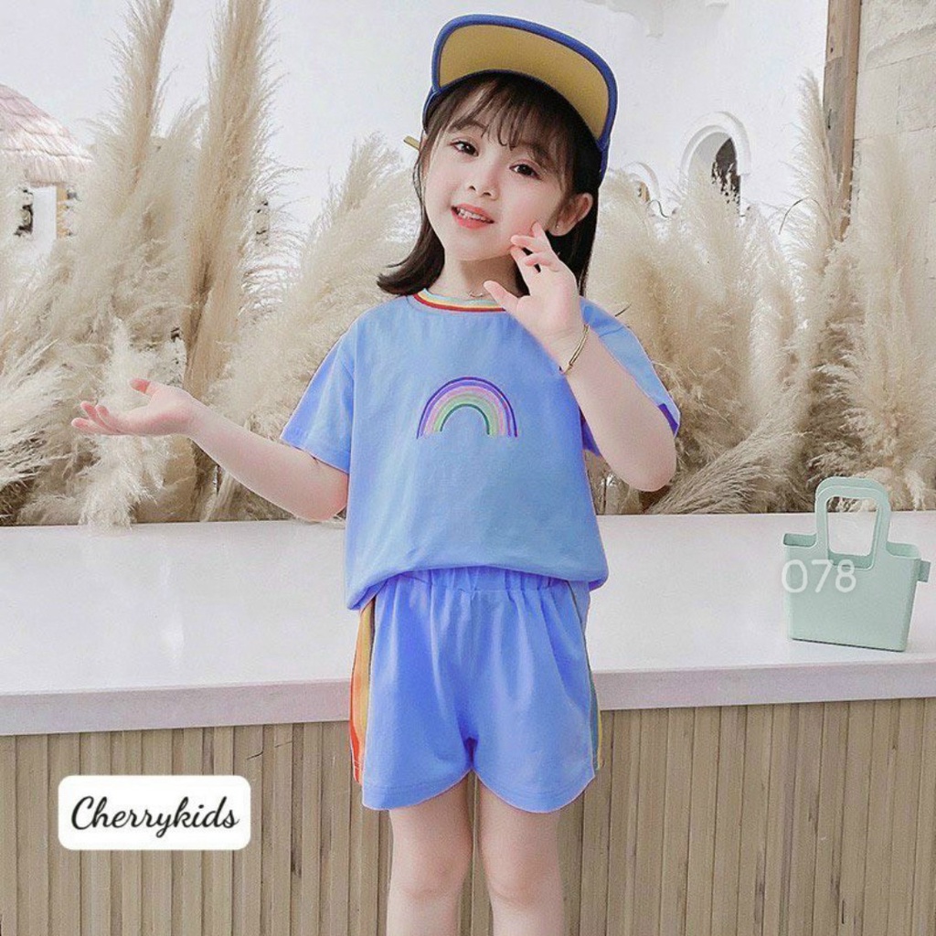 Bộ bé gái chất cotton mát hàng cao cấp size đại 078