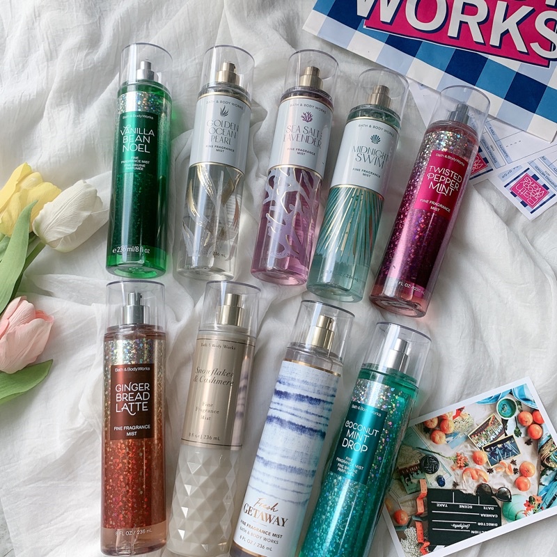 Body Mist CHÍNH HÃNG Bath & Body Works 236ml bộ sưu tập nhiều mùi hương