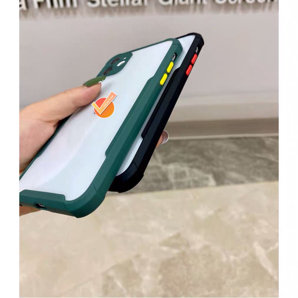 Ốp Lưng Iphone 7 Plus/8plus/xr/xs max/11 pro/11pro max/12 mini/12 pro/12Promax Chống Sốc Lưng Trong suốt GCIP03 | GuCase