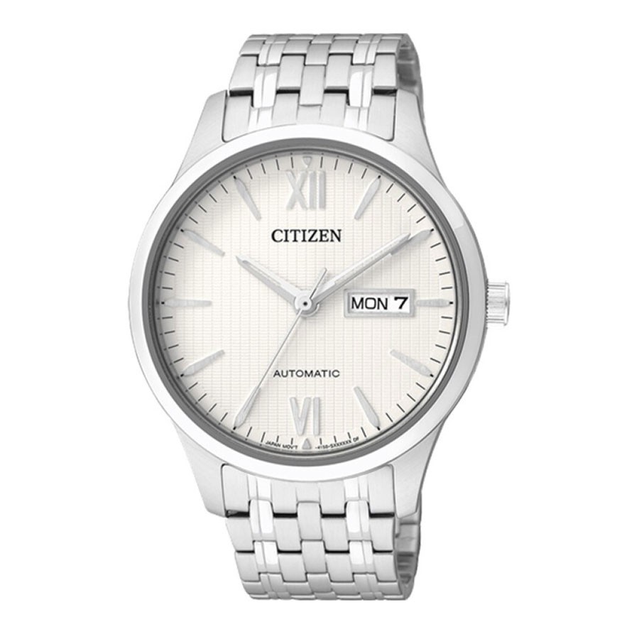 Đồng Hồ Nam Citizen Dây Thép Không Gỉ NP4070-53A - Mặt Trắng (Sapphire)
