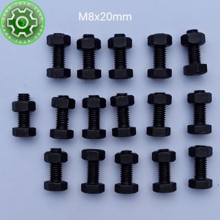 Bu Long M8 Thép Đen tốt M8x20mm 30mm 40mm 50mm 60mm 70mm 80mm 100mm lựa chọn tính theo số lượng
