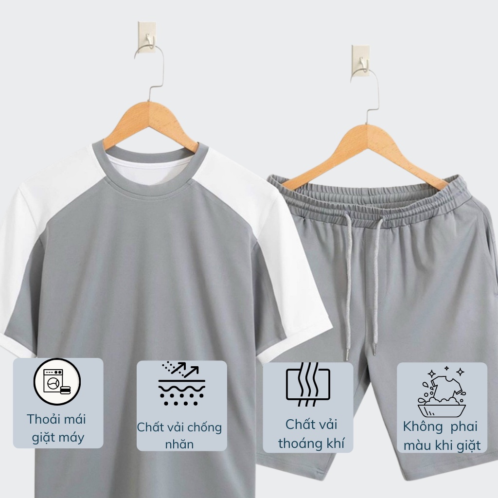 Bộ Quần Áo  Thể Thao BAGGY UNISEX Nam Mùa Hè Phong Cách Cao Cấp