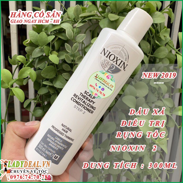 NIOXIN 2  | Dầu Xả Dành Cho Tóc Rụng Nioxin số 2  [Nhiều dung tích] - 250ml - 300ml