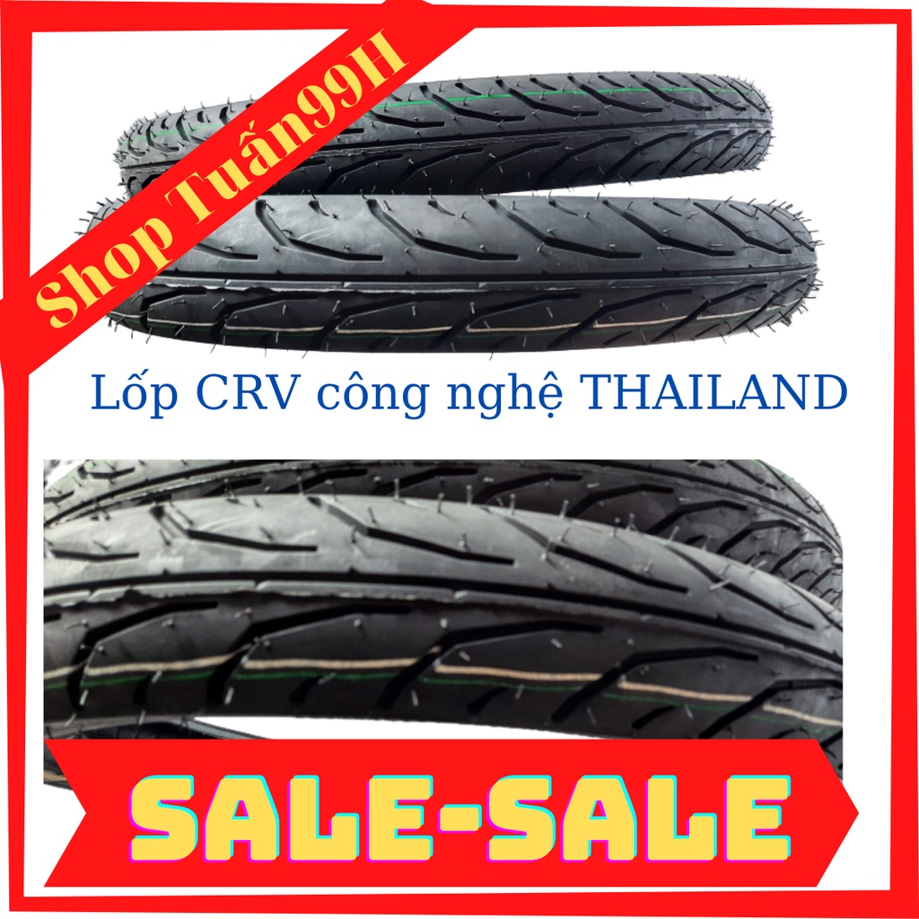 Cặp vỏ dùng ruột nhỏ CRV Thailand 60/90-17 và 70/90-17