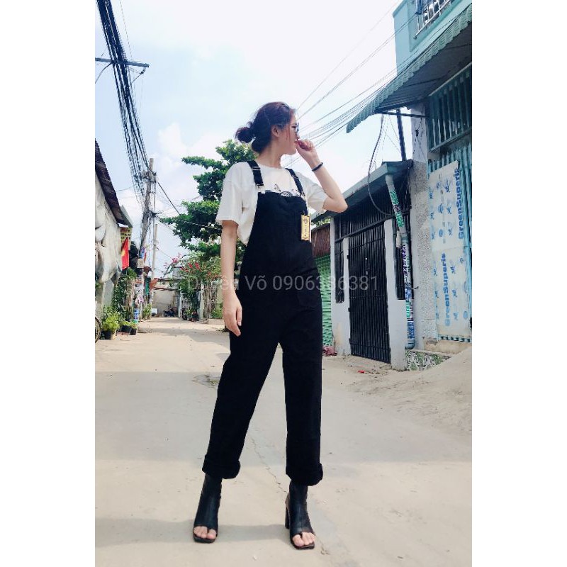 Yếm Kaki nữ cao cấp from dáng rộng (video hình thật) | BigBuy360 - bigbuy360.vn