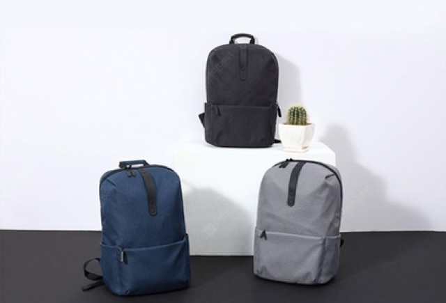 Balo Laptop XIAOMI leisure college style Backpack cho nam nữ đựng máy tính xách tay Tab iPad du lịch văn phòng di chuyển