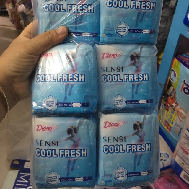 Băng vệ sinh Diana SENSI cool Fresh { hàng mới} 1 gói.