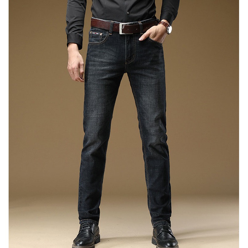 Quần jean nam dài trơn ♻️FREESHIP♻️ 3 màu chuẩn đẹp chất vãi co giãn hàng VNXK | BigBuy360 - bigbuy360.vn