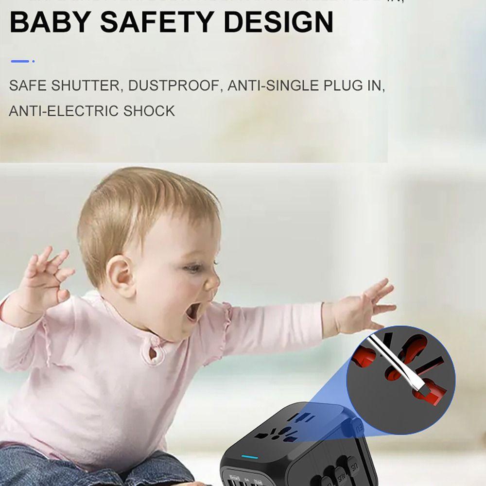 Đầu Chuyển Đổi Ổ Cắm Type C Đa Năng Tiện Dụng Khi Đi Du Lịch