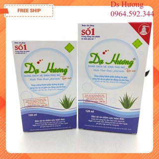 Dung dịch vệ sinh phụ nữ dạ hương tươi mới - lô hội 120ml & 100ml