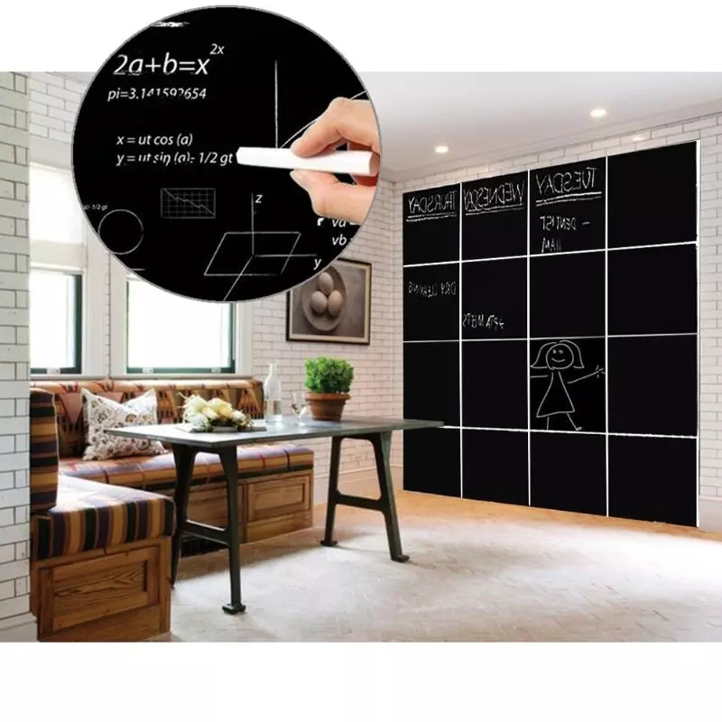 Tấm bảng đen dán tường 45x100cm kèm phấn viết tiện lợi